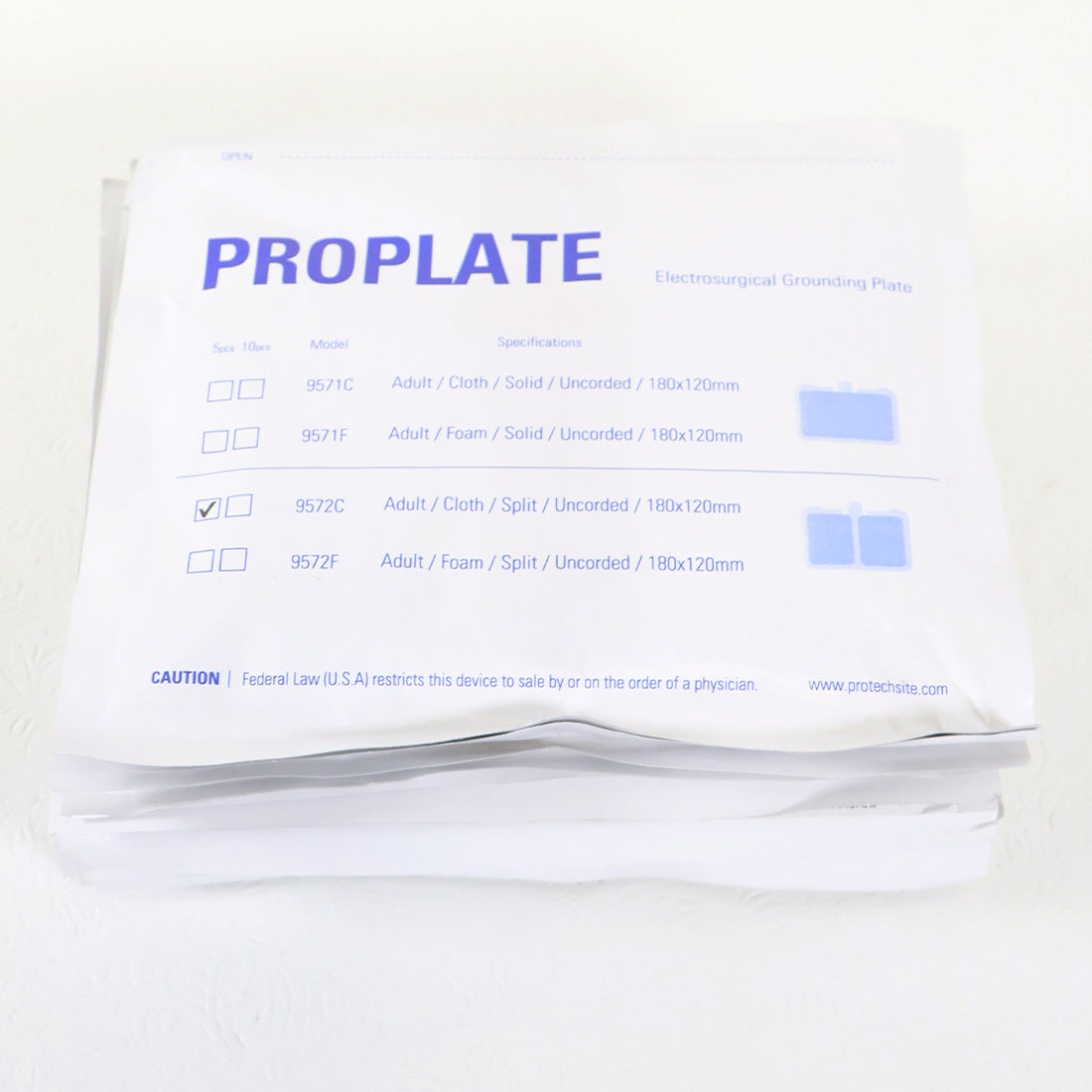 Darwin Proplate Adult/Cloth/Split 9572C Electrosurgical Grounding Plate x13 Pc