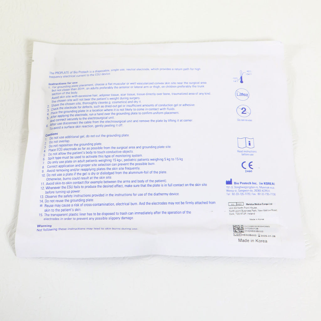 Darwin Proplate Adult/Cloth/Split 9572C Electrosurgical Grounding Plate x13 Pc