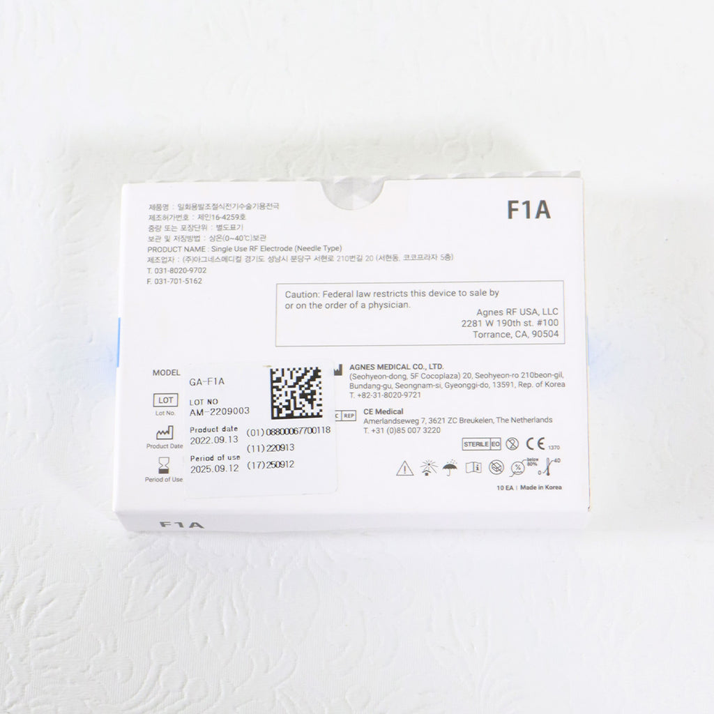 Agnes Medical RF Electrode Type Model GA-F1A 10x Micro-Insulated Needle EXP 2025