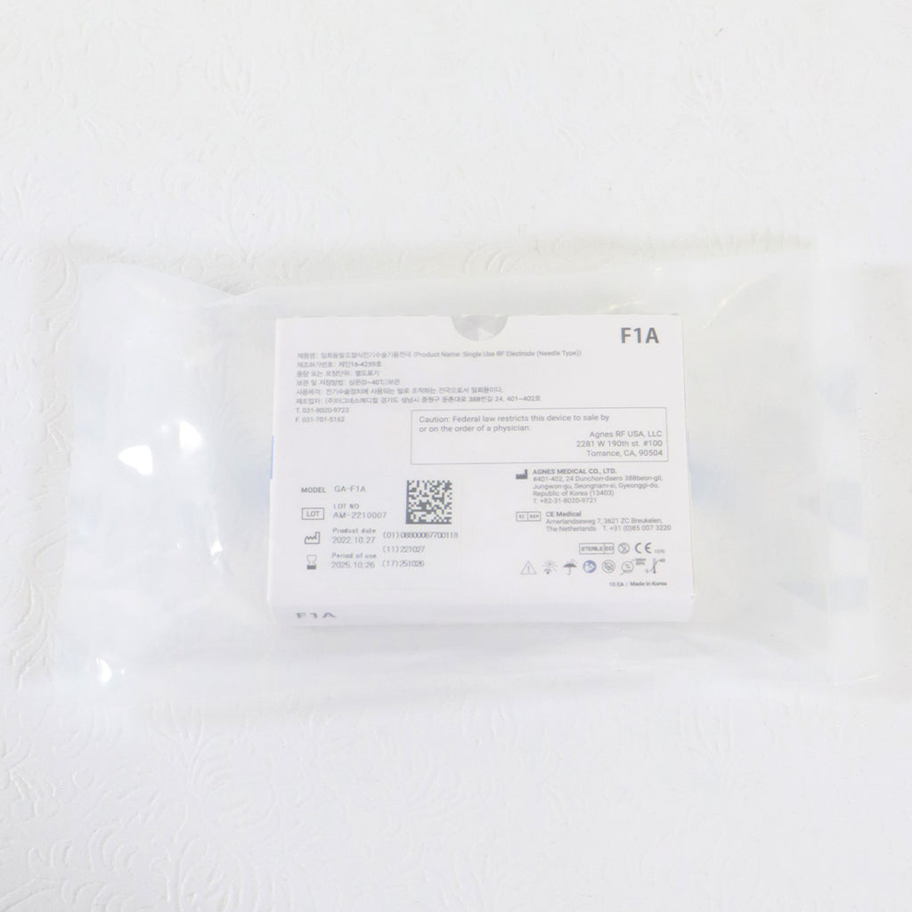 Agnes Medical RF Electrode Type Model F1A 10x Micro-Insulated Needle EXP 10/2025