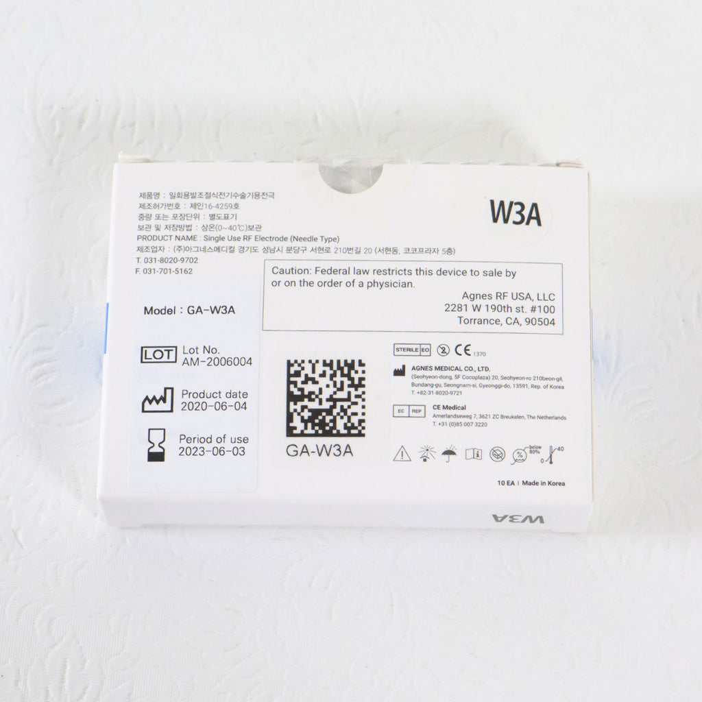 Agnes Medical RF Electrode Type Model W3A 6x Micro-Insulated Needle EXP 06/2023