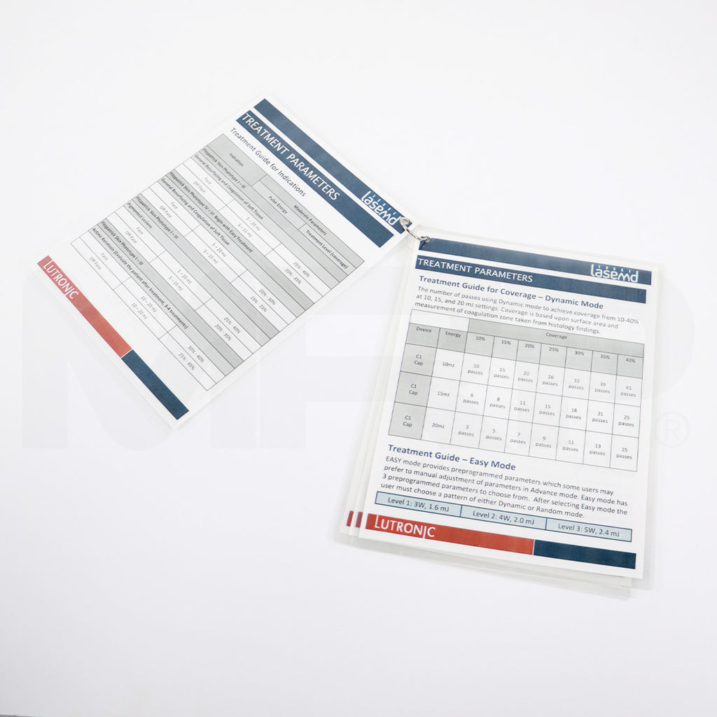 Lutronic LaseMD Operation Guidelines Clinician Guide Laminated