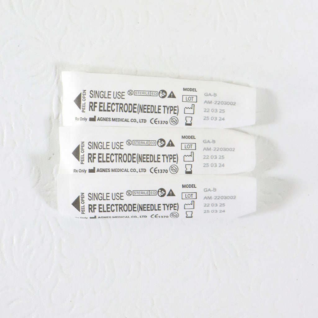 Agnes Medical RF Electrode Needle Type Micro-Insulated Model GA-B 3pc