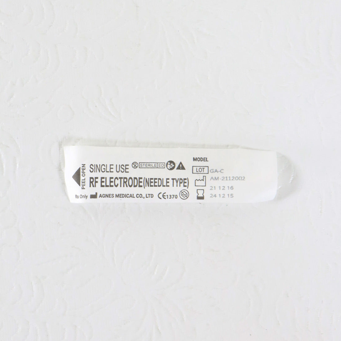 Agnes Medical RF Electrode Needle Type Micro-Insulated Model GA-C 1pc