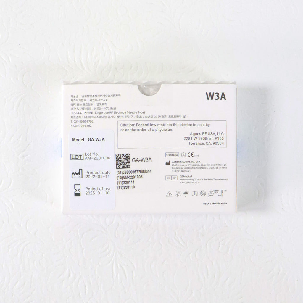 Agnes Medical RF Electrode Needle Single Use x5 Pack GA-W3A Exp 01/2025