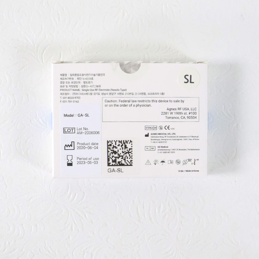 Agnes Medical RF Electrode Needle Single Use 10 Pack Model GA-SL Exp 06/2023