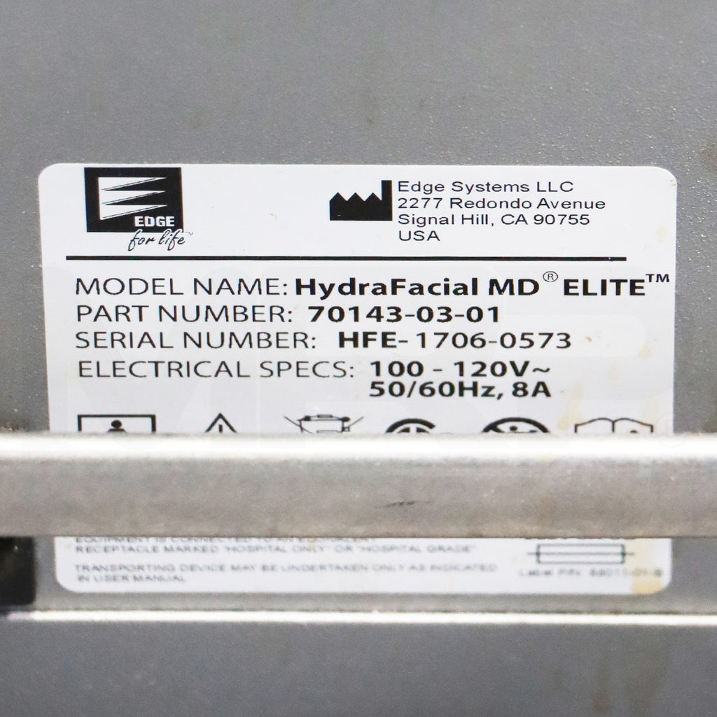 2017 Edge Systems Hydrafacial MD Elite Treatment Skin Hydradermabrasion