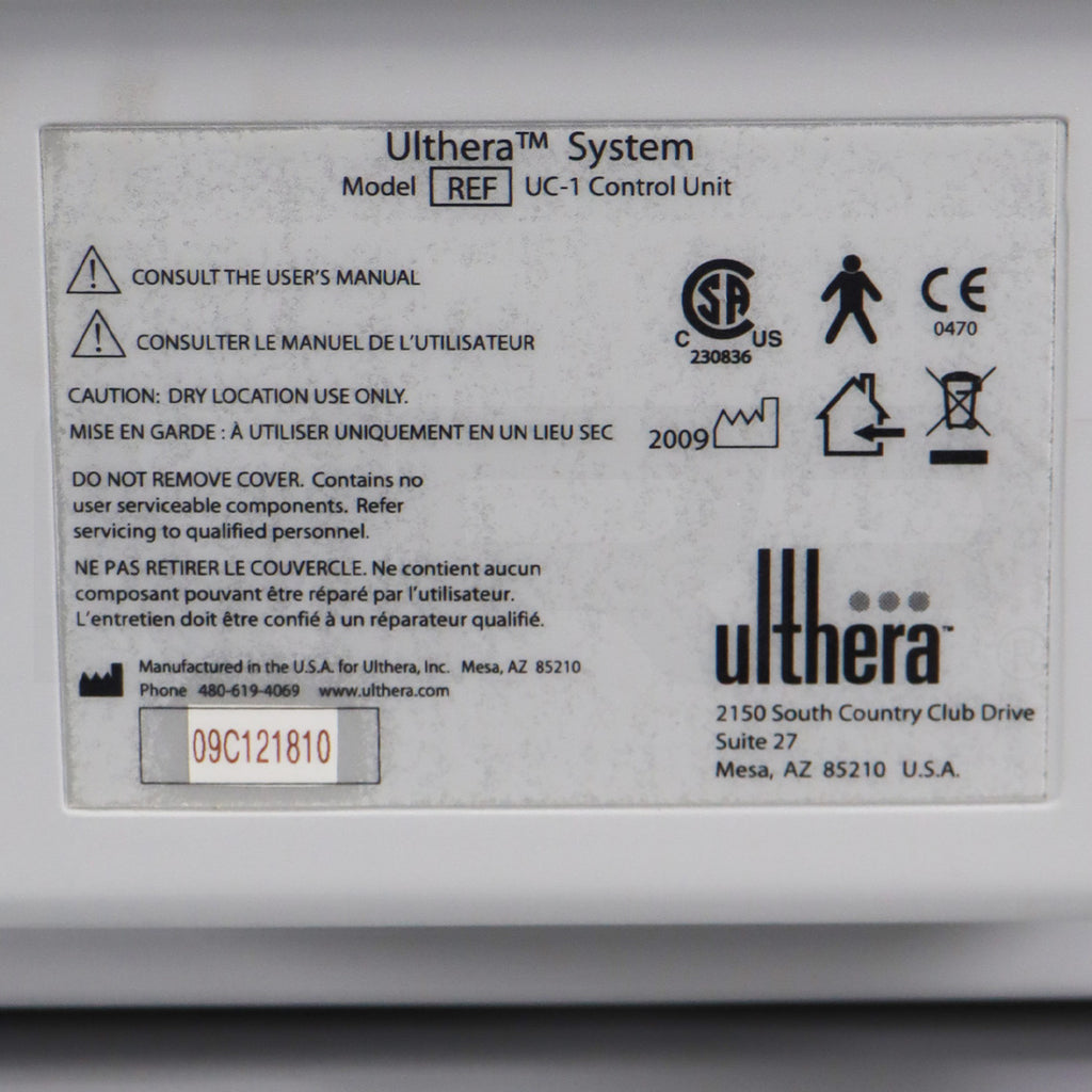 2009 Ulthera Ultherapy DeepSEE Ultrasound Skin Tightening Contouring System