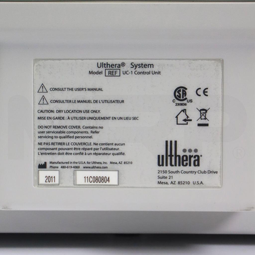 2011 Ulthera Ultherapy DEEPsee Ultrasound Skin Tightening Contour System As-Is
