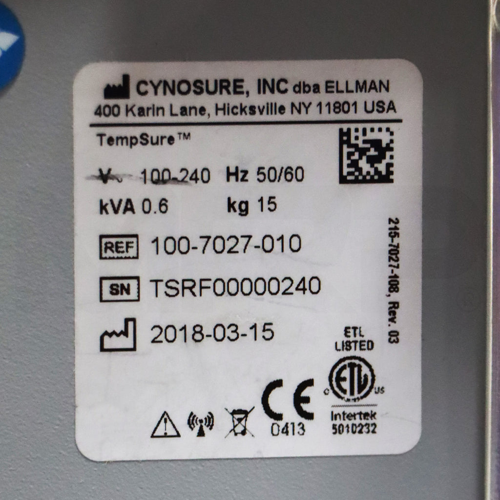 2018 Cynosure Ellman TempSure Skin Tightening System Serial