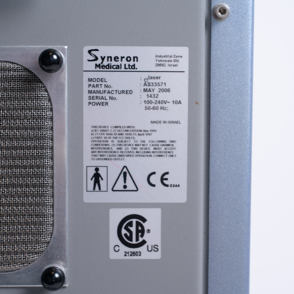 Syneron Candela eLaser 810 Diode Laser Skin Care Hair Removal DSL Handpiece 2006