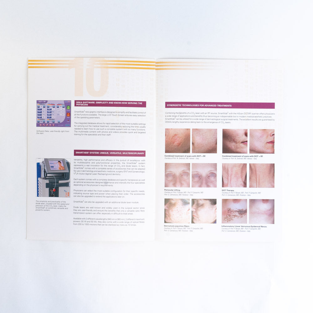 DEKA Smartxide 2 Handpiece System Information Marketing Booklet Qty 3