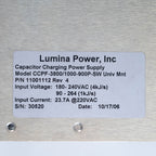 Lumina Power Capacitor Charging Power Supply - 11001112 *PARTS AS-IS*