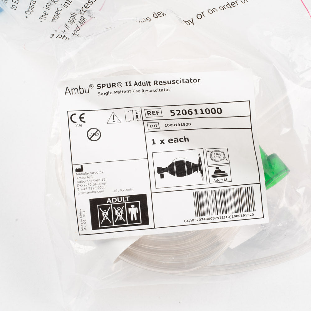 Ambu SPUR II - ADULT Single Patient Use Resuscitator - REF 520611000