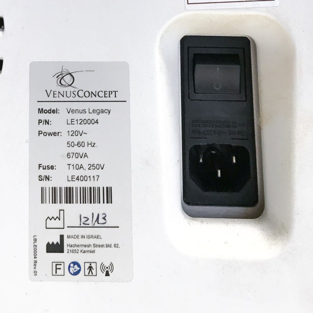 2013 Venus Concept LEGACY Radio Frequency RF Shaping Venusconcept 4 Handpieces