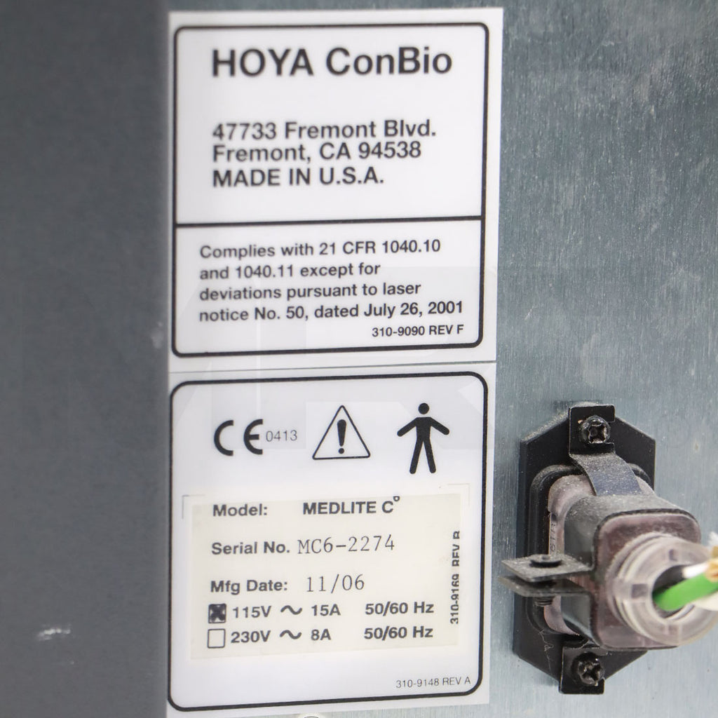 2006 Cynosure Hoya ConBio MedLite C6 Q-Switched Laser Tattoo Removal System