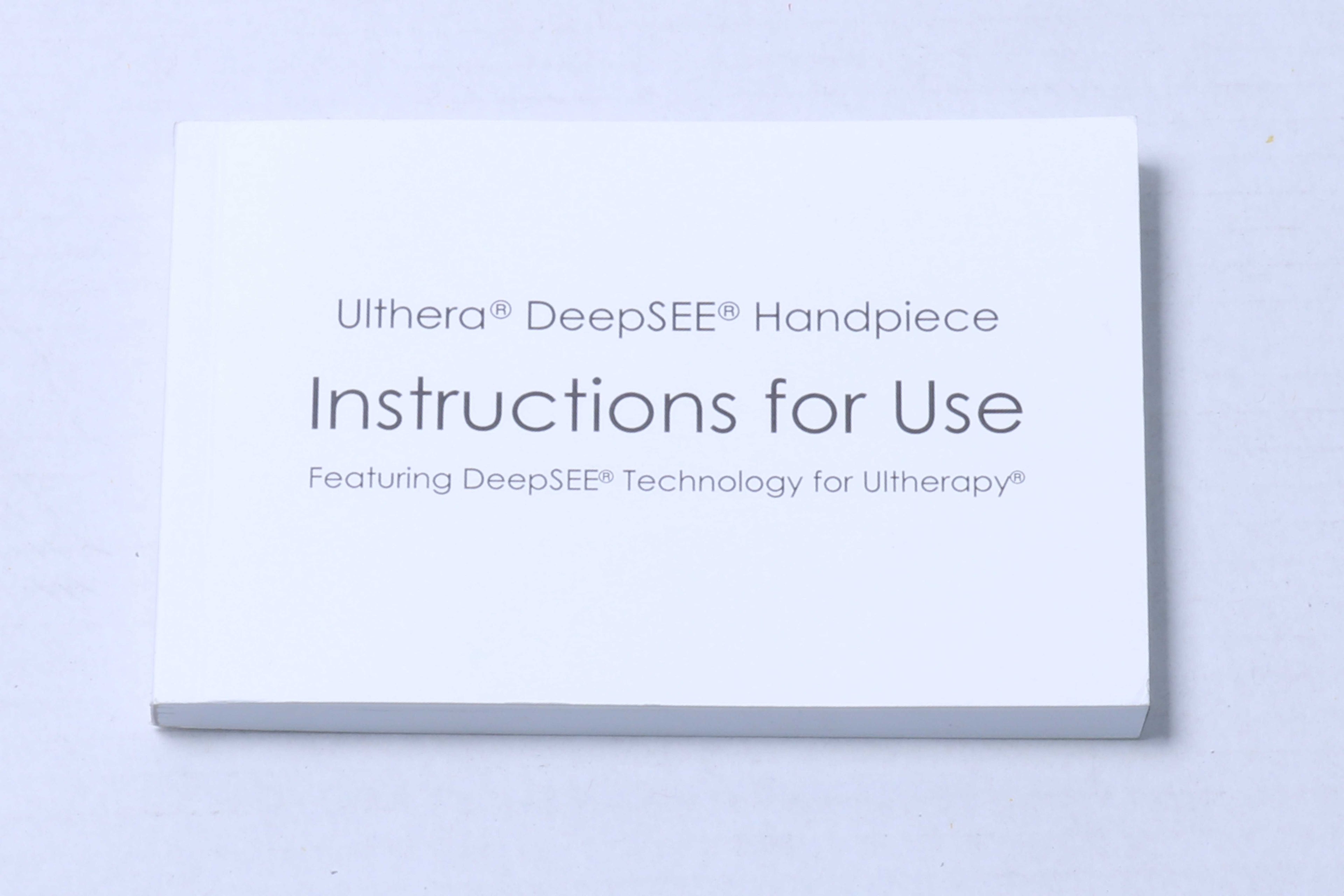 Ulthera Ultherapy DeepSEE Handpiece Instructions MULTI LANGUAGE 1006529IFU REV F