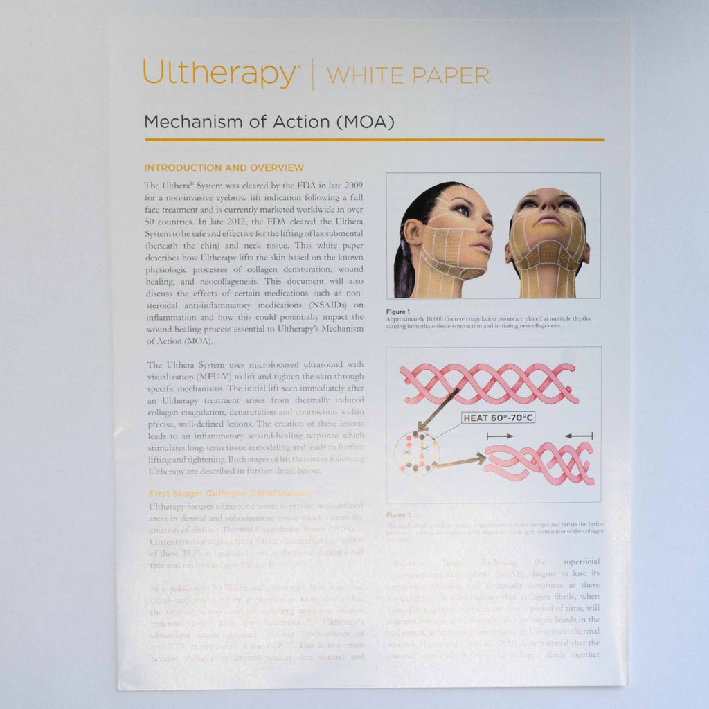 Ulthera Ultherapy - Marketing and Information Packet - LOT OF 6 Documents