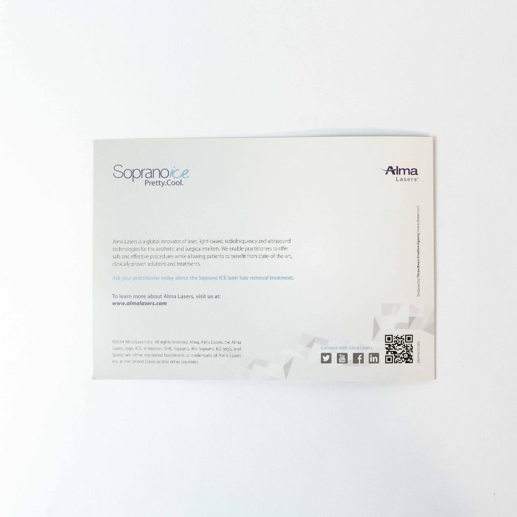 Alma 2014 Soprano ICE Laser Customer Marketing Info & System Overview Booklet 8 Pack