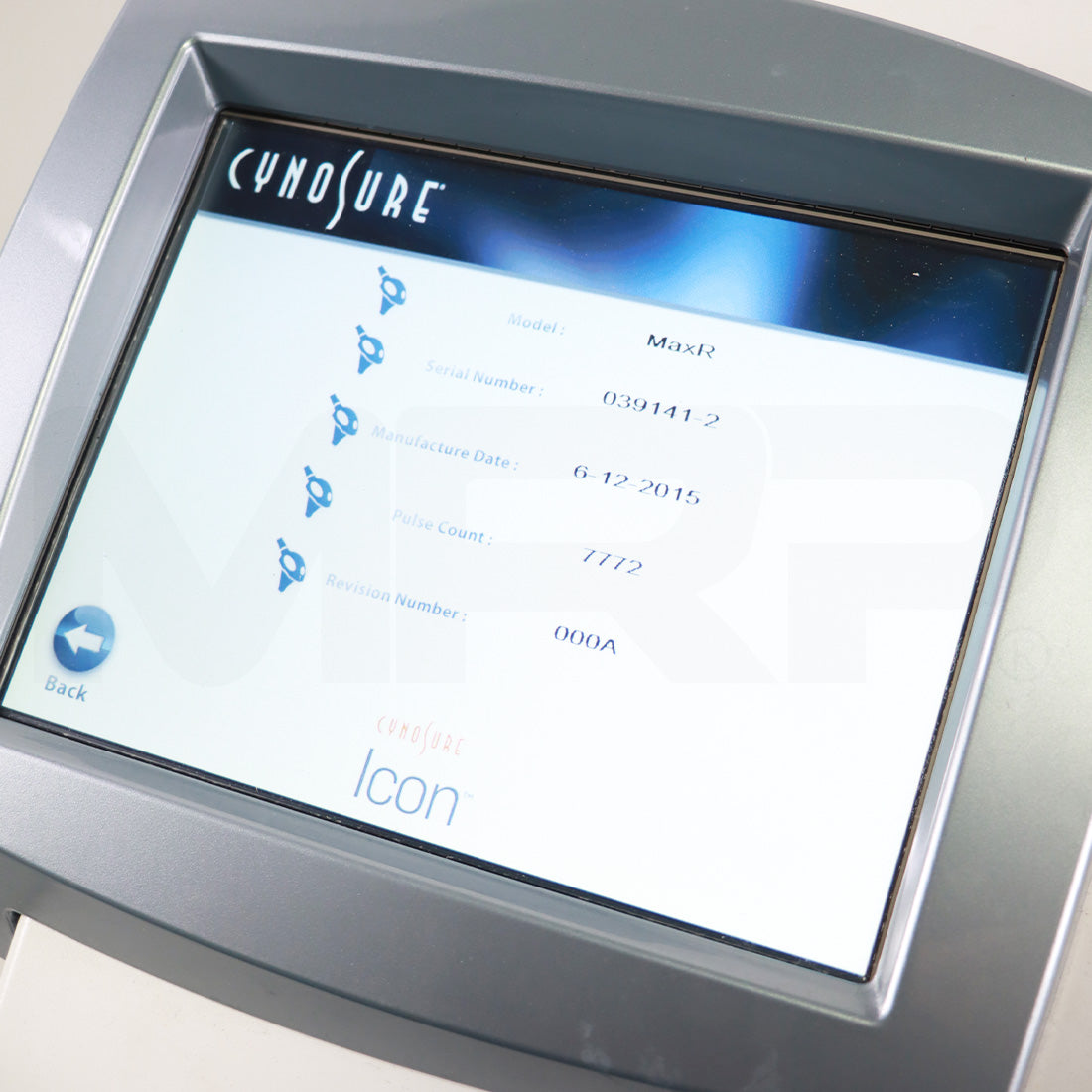 2015 Cynosure Icon IPL Laser Hair Removal MaxR MaxYs 2520-003