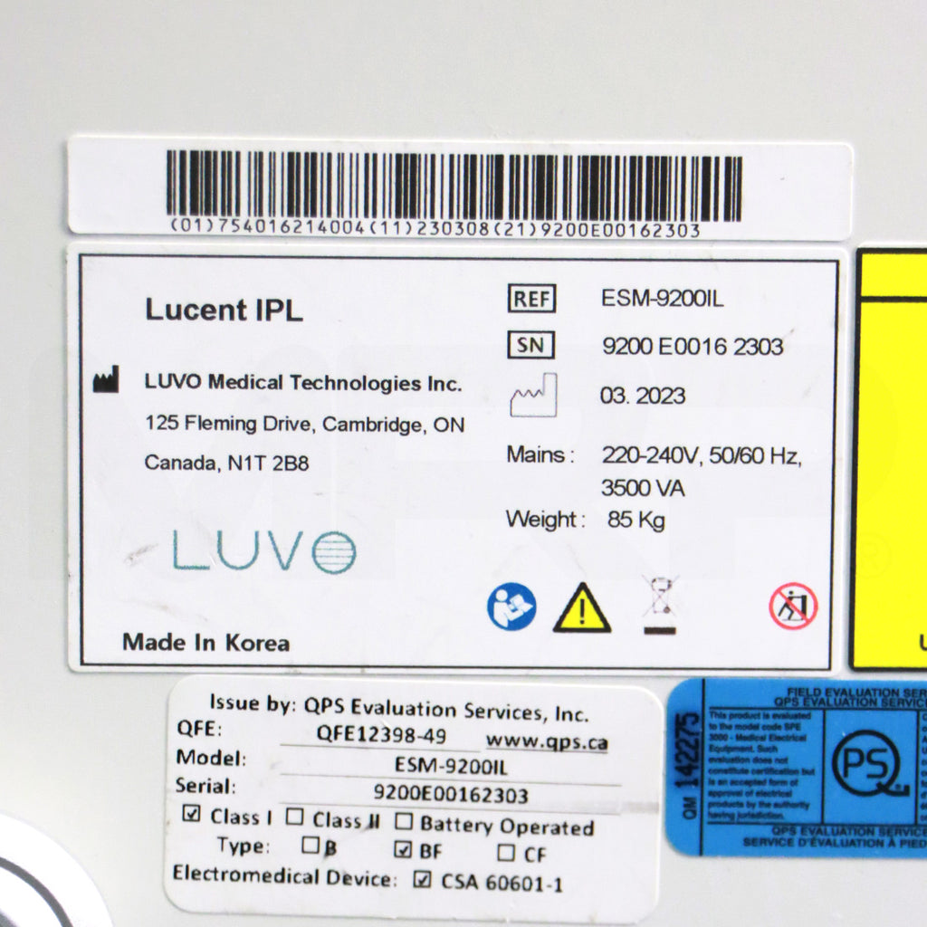 2023 Luvo Lucent IPL Skin Rejuvenation & Hair Removal System