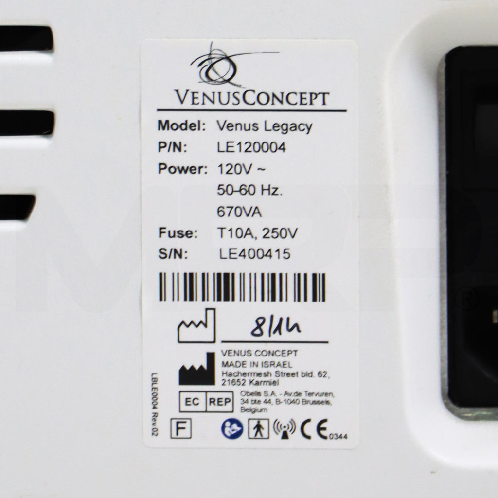 2014 VenusConcept Venus Legacy System Serial