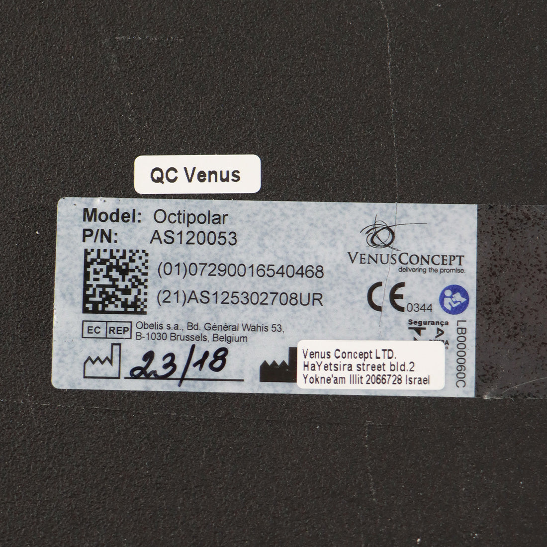 VenusConcept Venus Legacy Octipolar Applicator Handpiece Serial