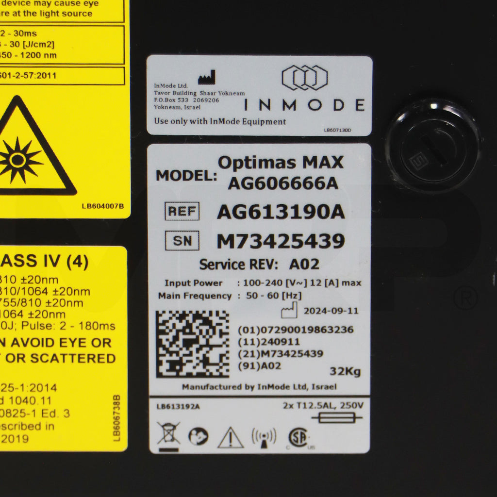 2024 InMode OptimasMAX System Serial