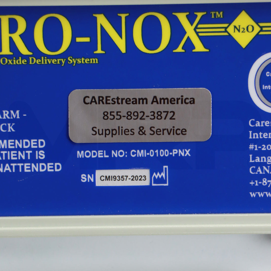 2023 ProNox Nitrous Oxide Anxiety Relief Delivery System