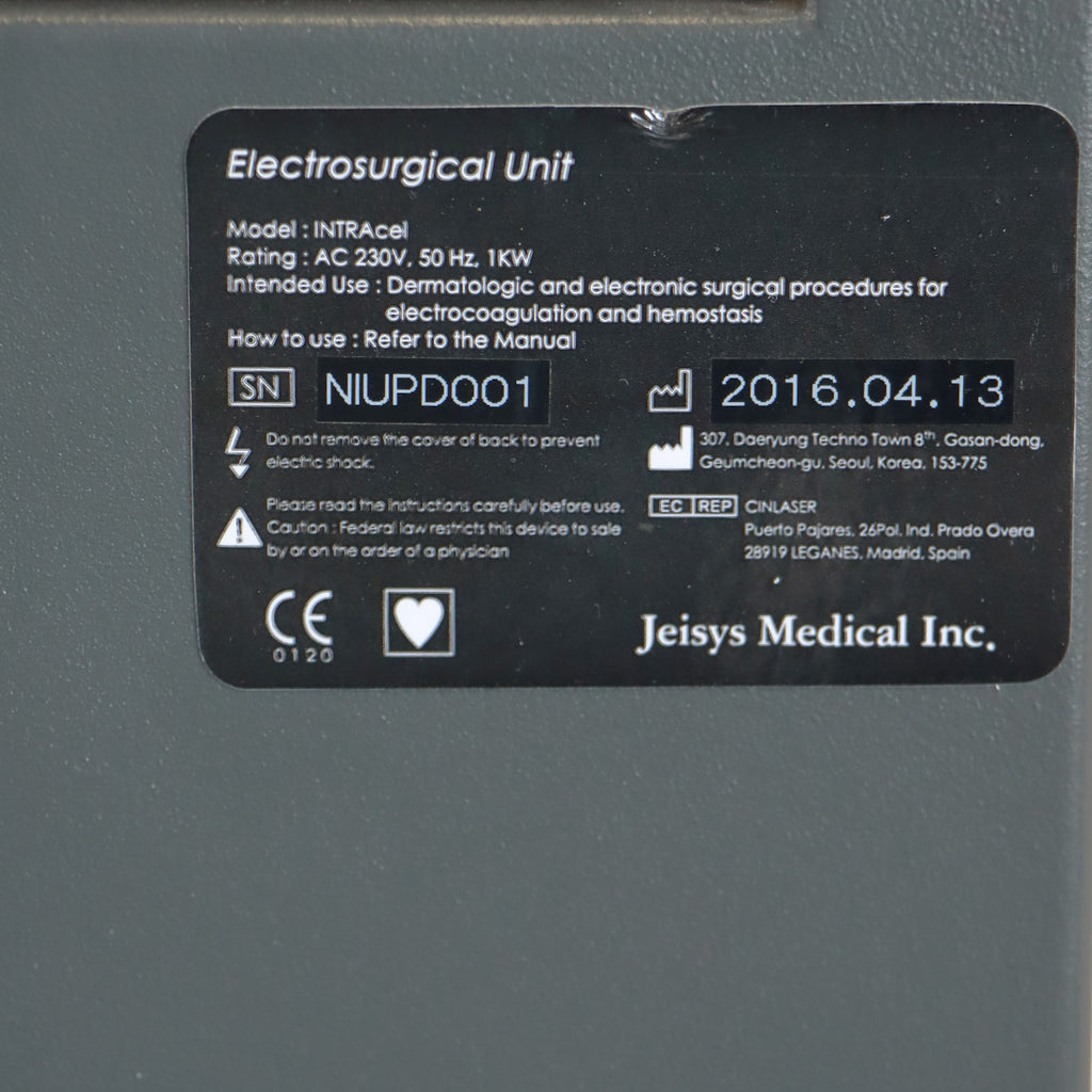 2016 Jeisys INTRAcel Fractional RF Microneedling System Wrinkles Skin Tightening
