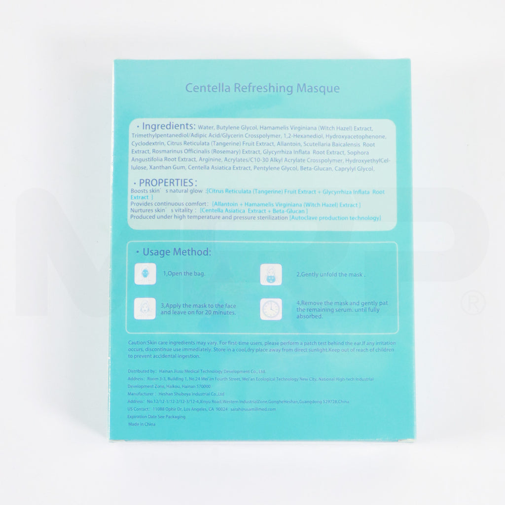 Millet Care Centella Refreshing Masque Suitable for Skin Botanical Masque 5pk