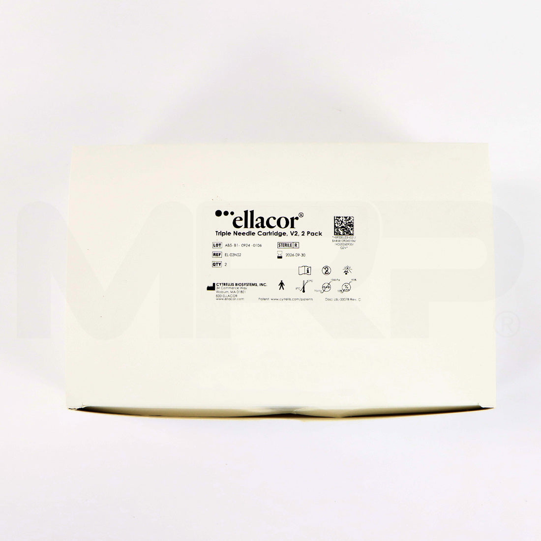 Cytrellis Ellacor Triple Needle Cartridges Box Top