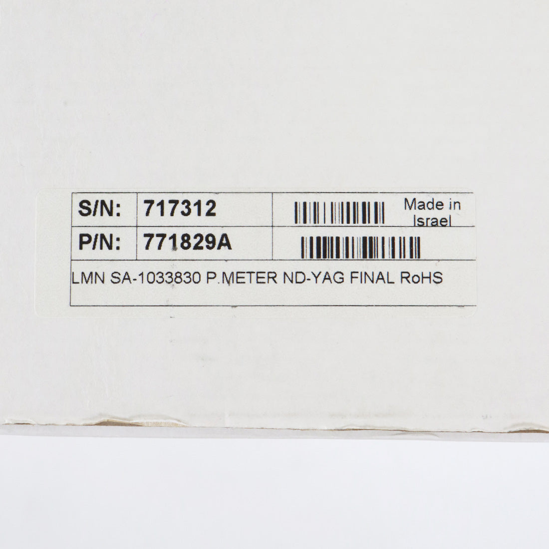Lumenis M22 Laser Nd:YAG Calibration Device 771829A