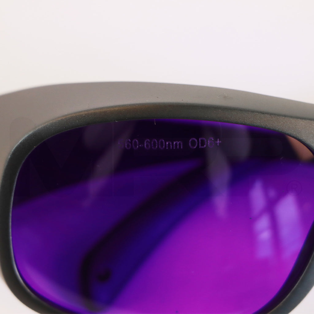 MRP PPE Safety Eyewear Glasses 560-600nm OD6+ Left Lens