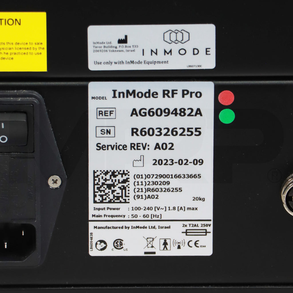 2023 InMode RF Pro System Serial