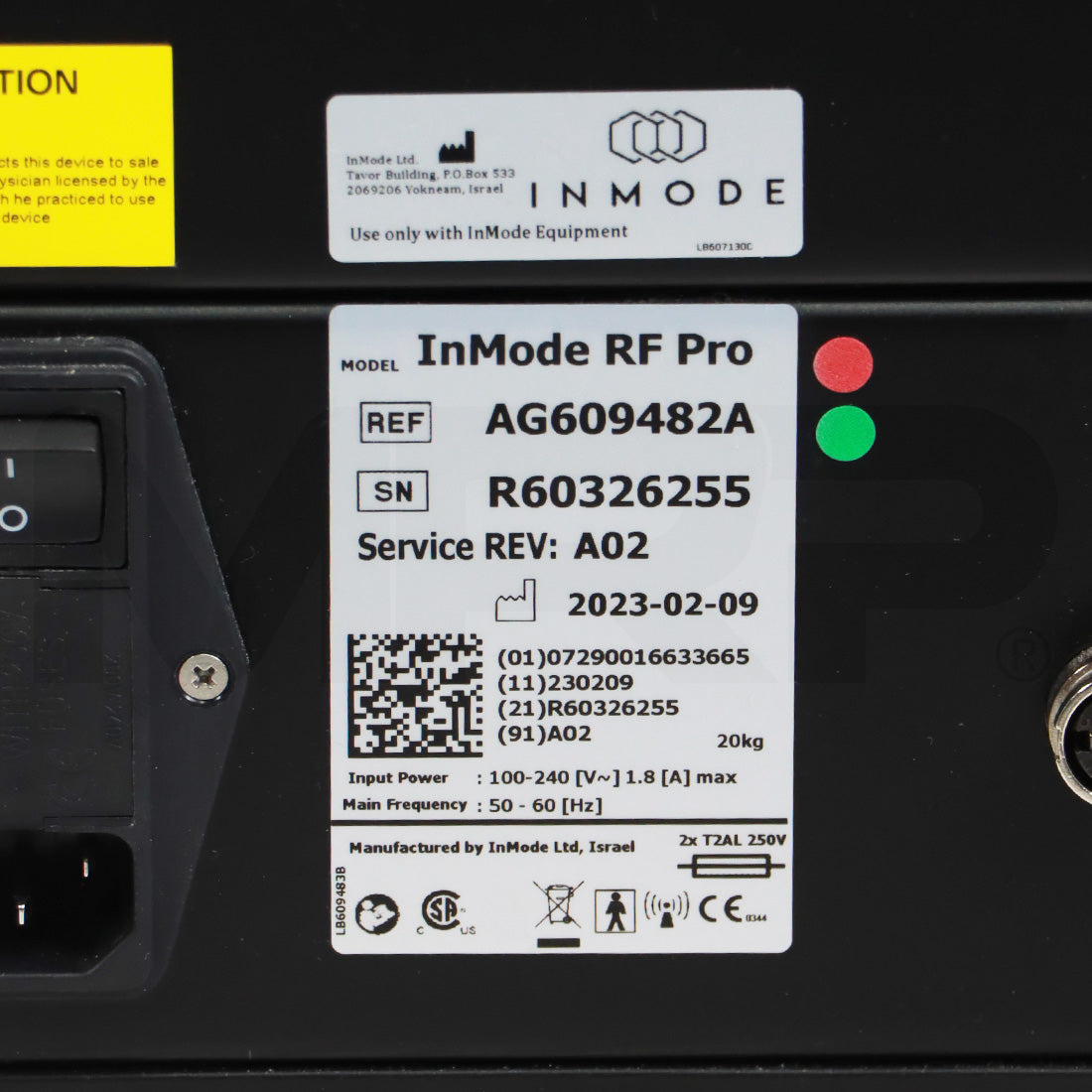 2023 InMode RF Pro System Serial