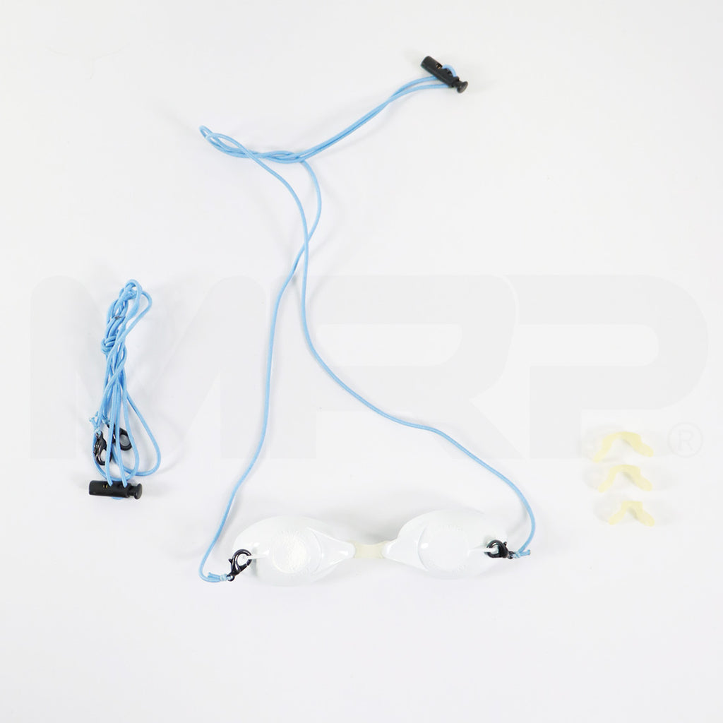 Yamamoto Patient Eyeshields Opaque Laser Goggles White Plastic