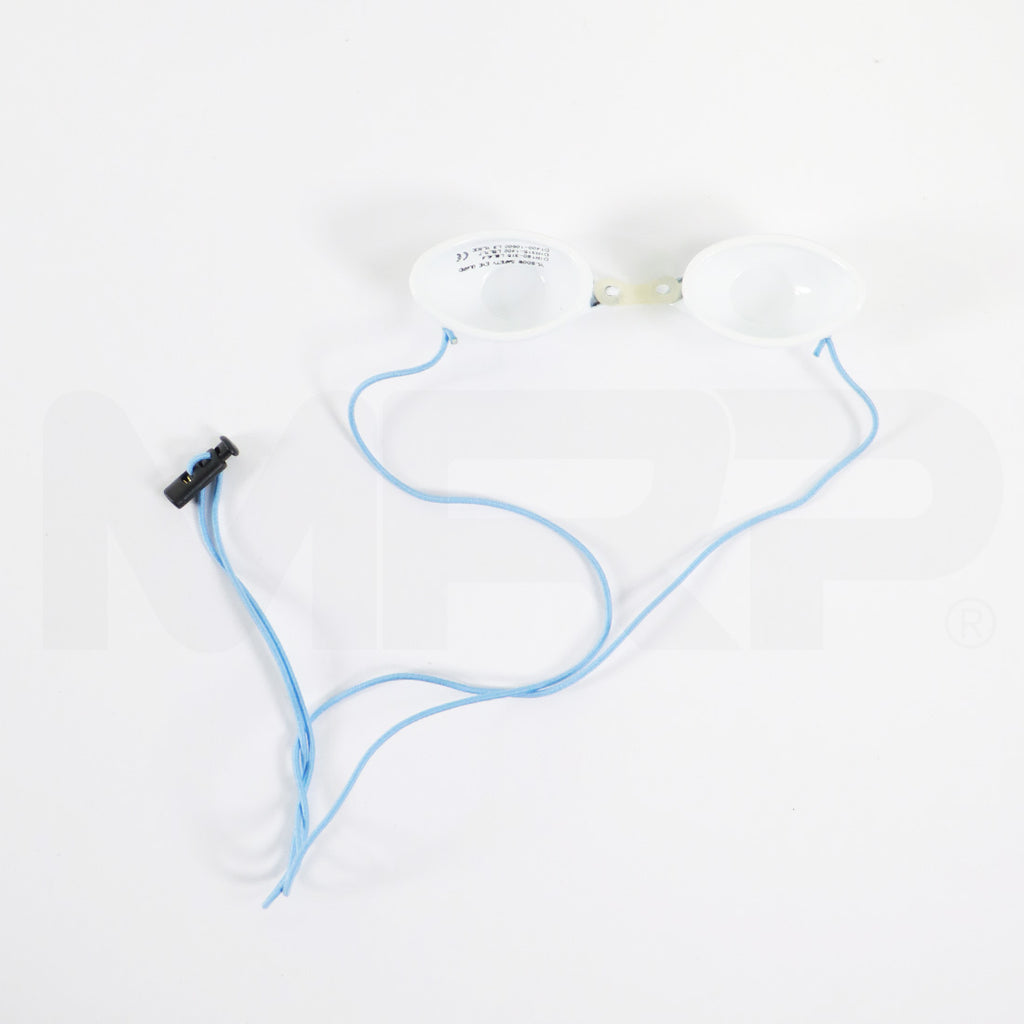 Yamamoto Patient Eyeshields Opaque Laser Goggles White Plastic