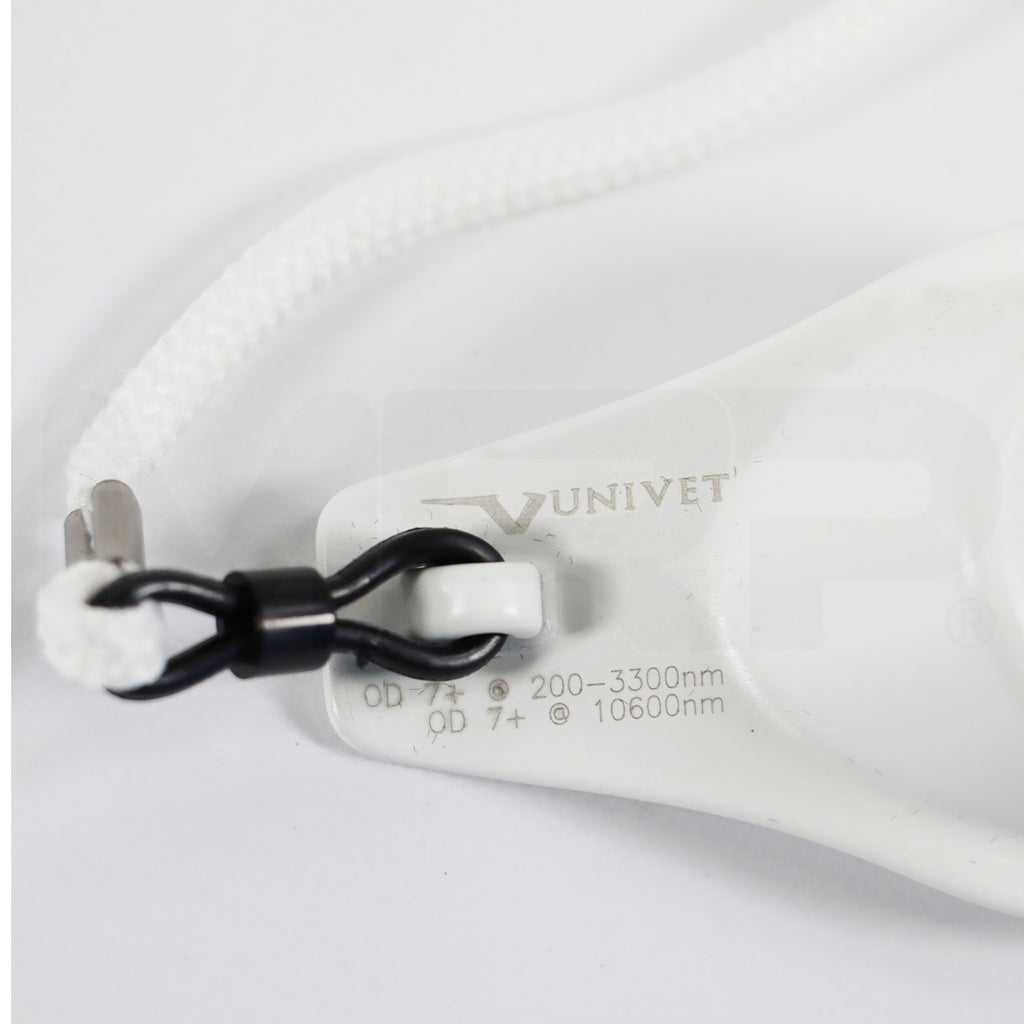 Univet Aerolase White Plastic Safety Patient Laser Goggles