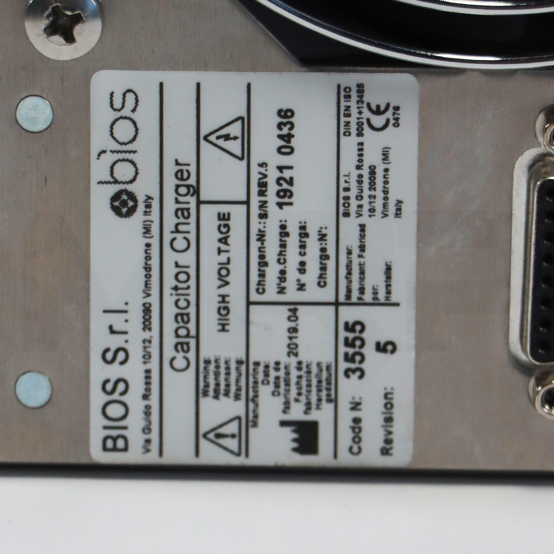 Lumenis Splendor X High Voltage Capacitor Charger BIOS sri As-Is