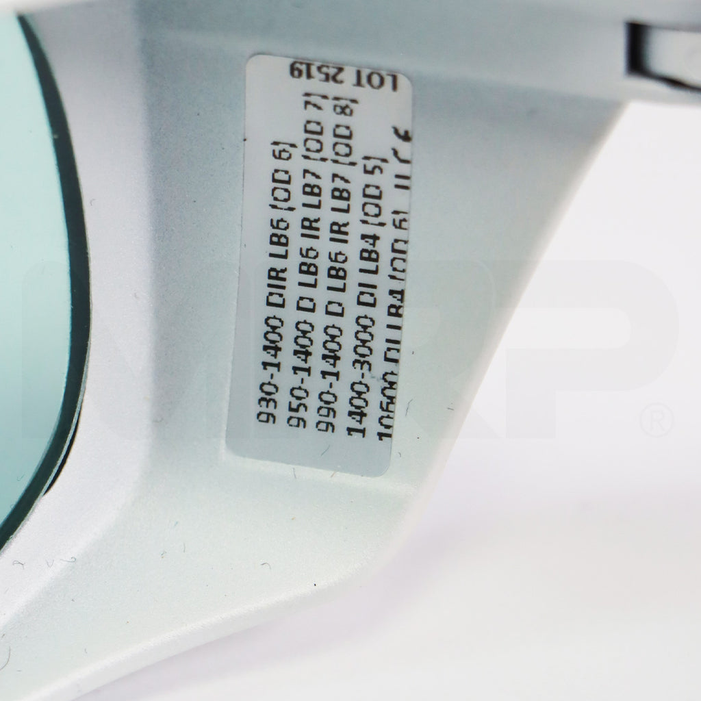 Univet Fontona Laser Safety Eyewear Glasses Light Blue Lens Model 562 w/Case