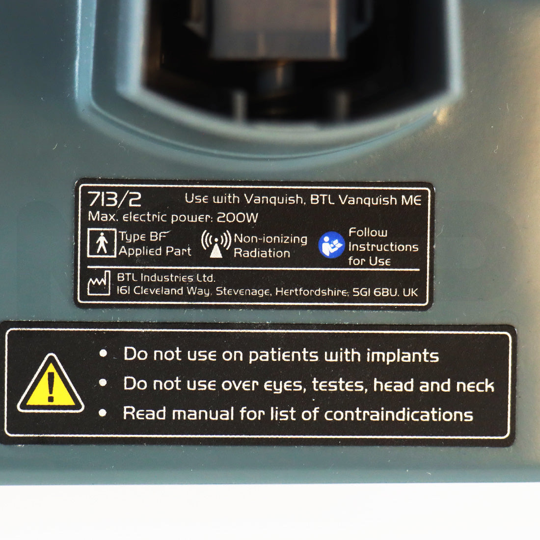 2016 BTL Vanquish System Flex Label