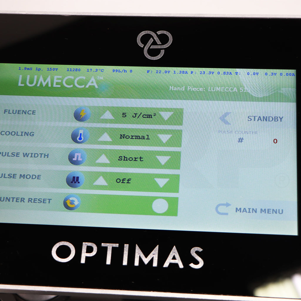 2022 InMode Optimas System Lumecca 515 Handpiece Screen