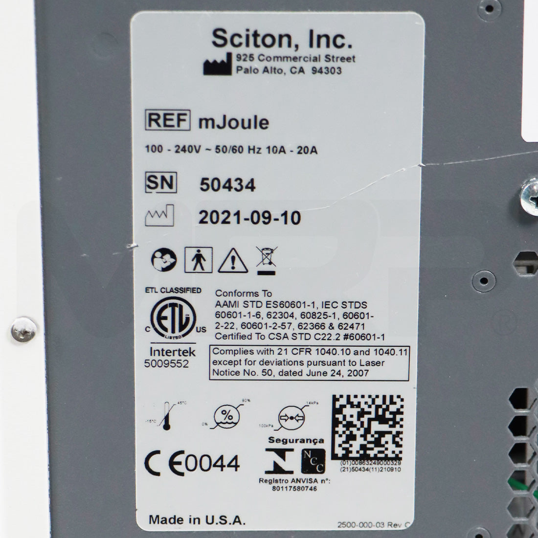 2021 Sciton mJOULE BBL HERO MOXI Dual Module Platform Laser System