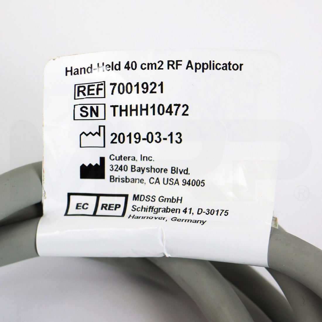 2019 Cutera truSculpt iD System Hand-Held Applicator Serial