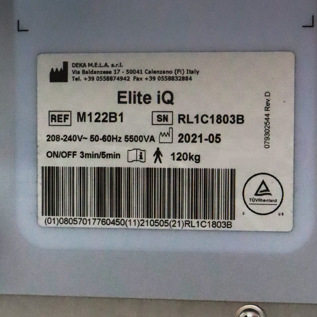 2021 Cynosure Elite iQ System Serial