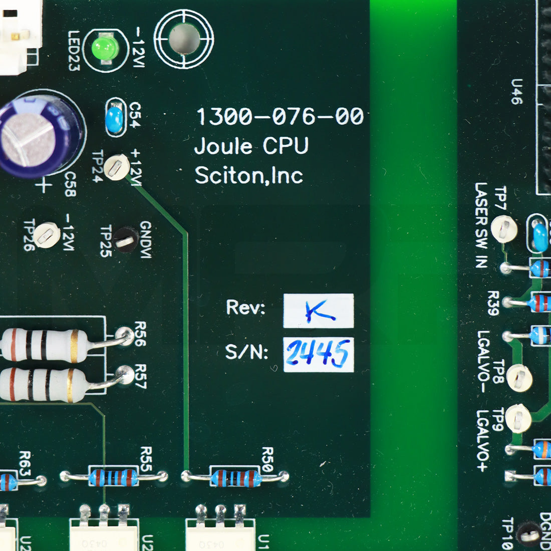 Sciton Joule CPU Board 1300-076-00 Parts As-Is