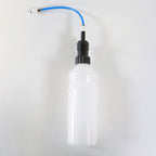 Clear Fill Drain Bottle with Blue Non-Drip Coupling Aesthetic Lasers