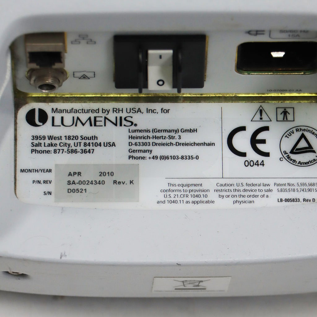 2010 Lumenis Lightsheer Duet Chill Tip High Speed Laser Removal System