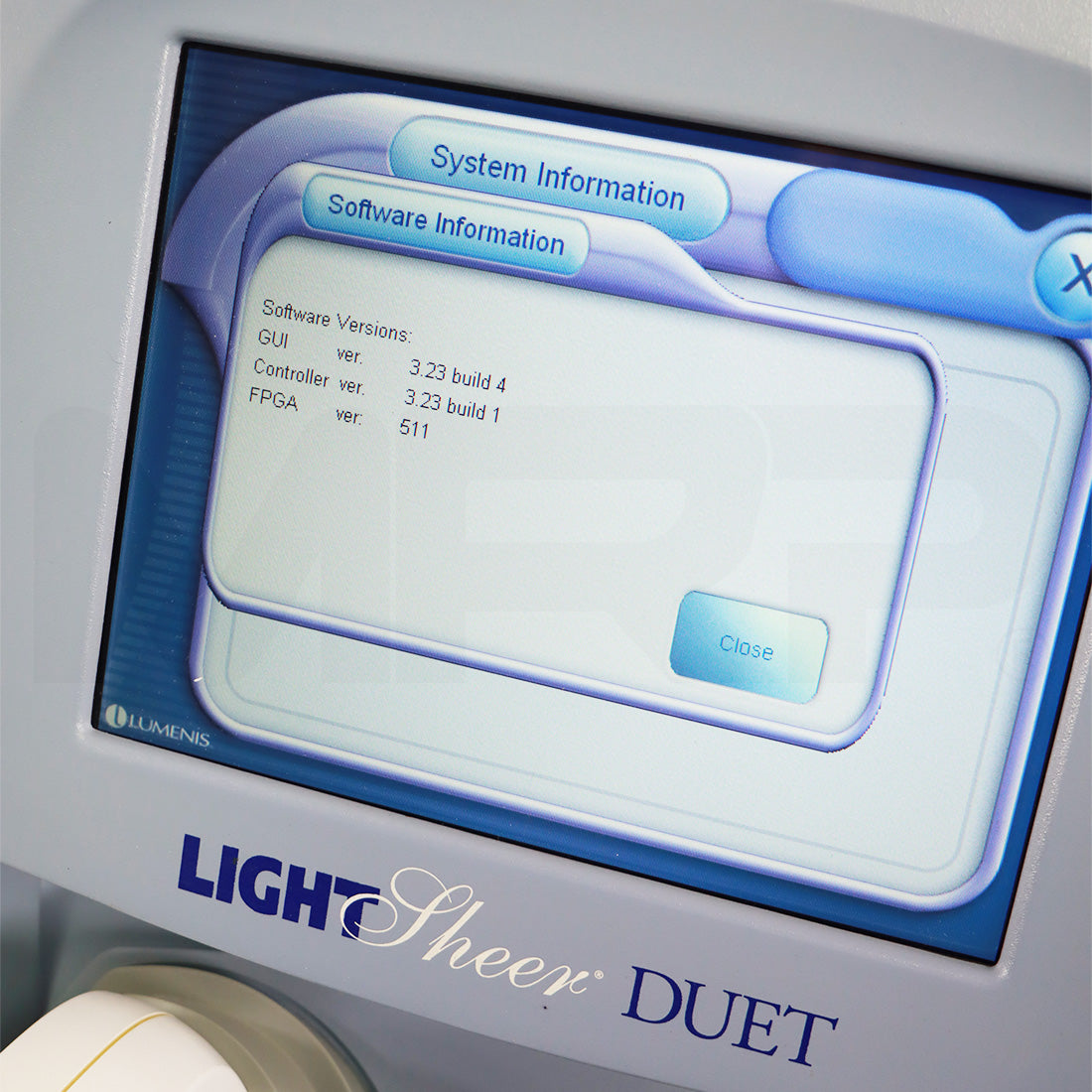 2010 Lumenis Lightsheer Duet Chill Tip High Speed Laser Removal System